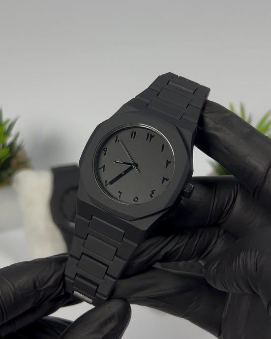 Black Arabic Aura Watch For Mens - Limited Edition
